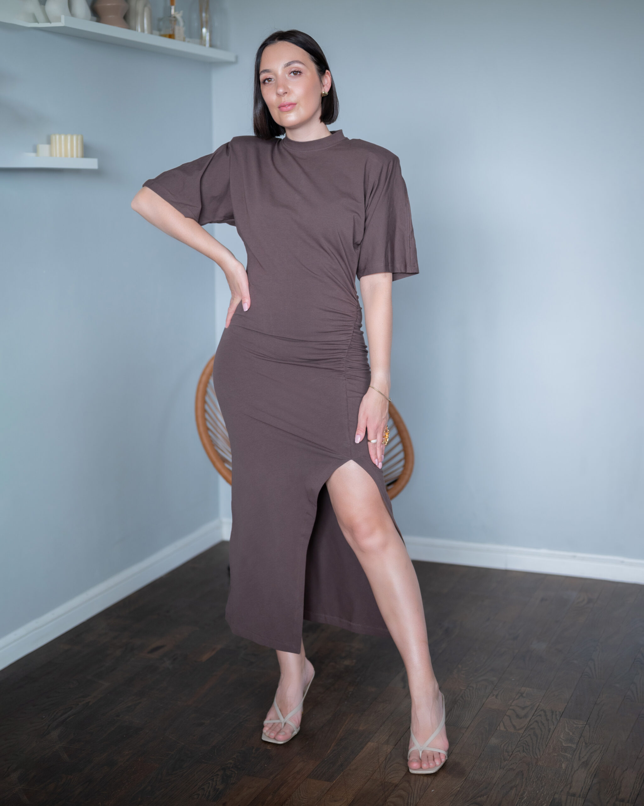 Sukienka Gabriele czekoladowa