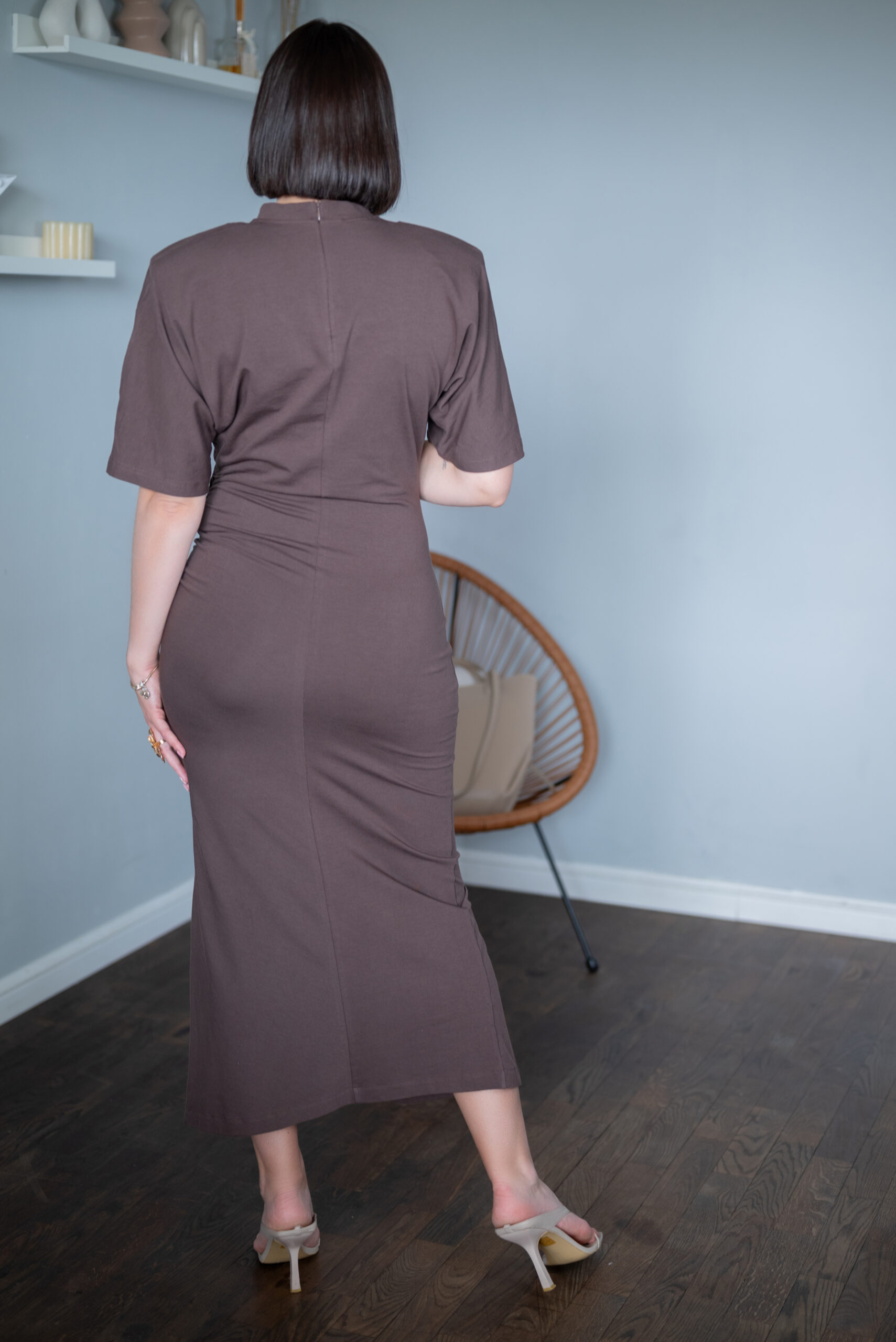 Sukienka Gabriele czekoladowa - obrazek 6