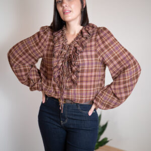 Koszula Denis brązowa