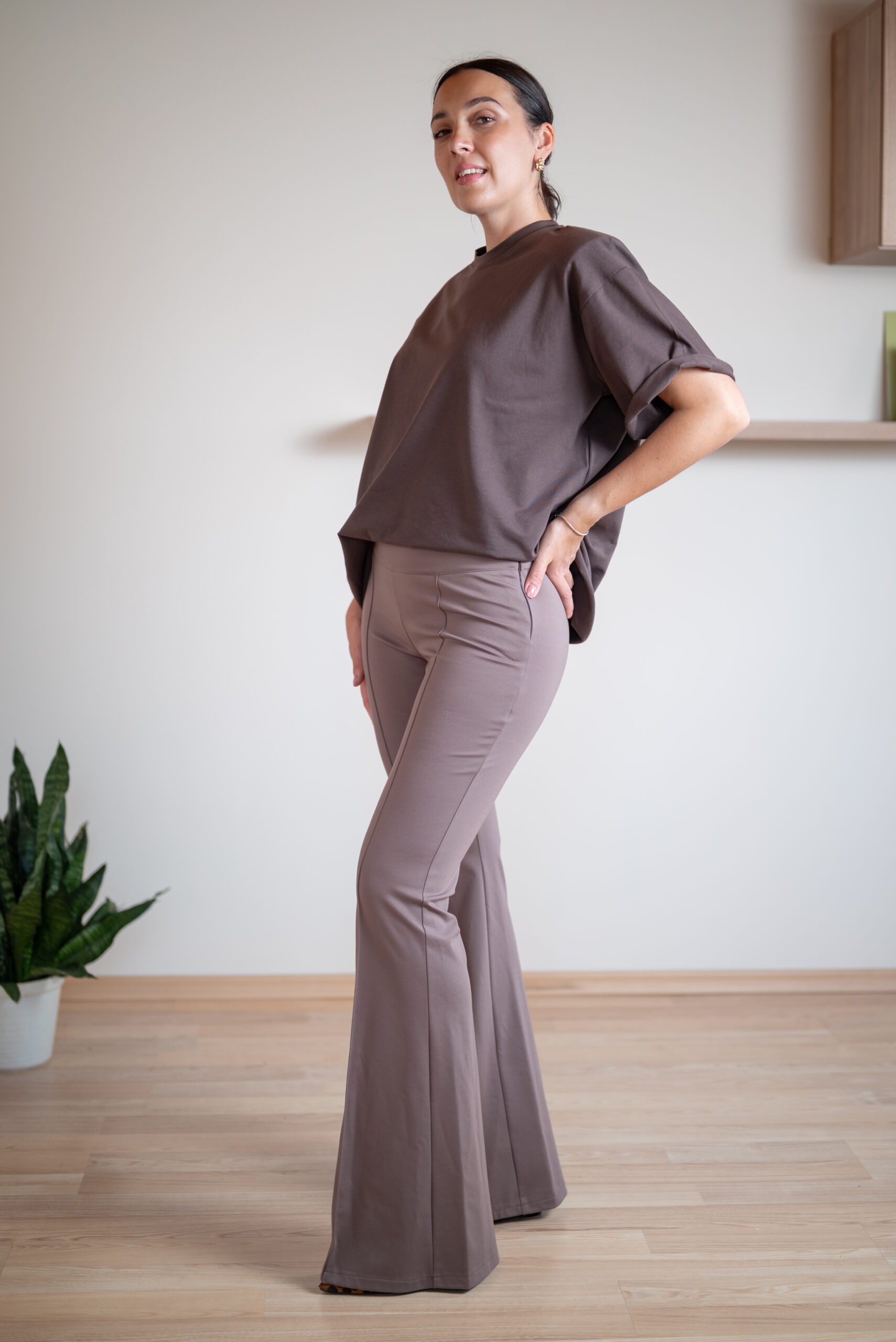 Spodnie Lady czekoladowe - obrazek 2