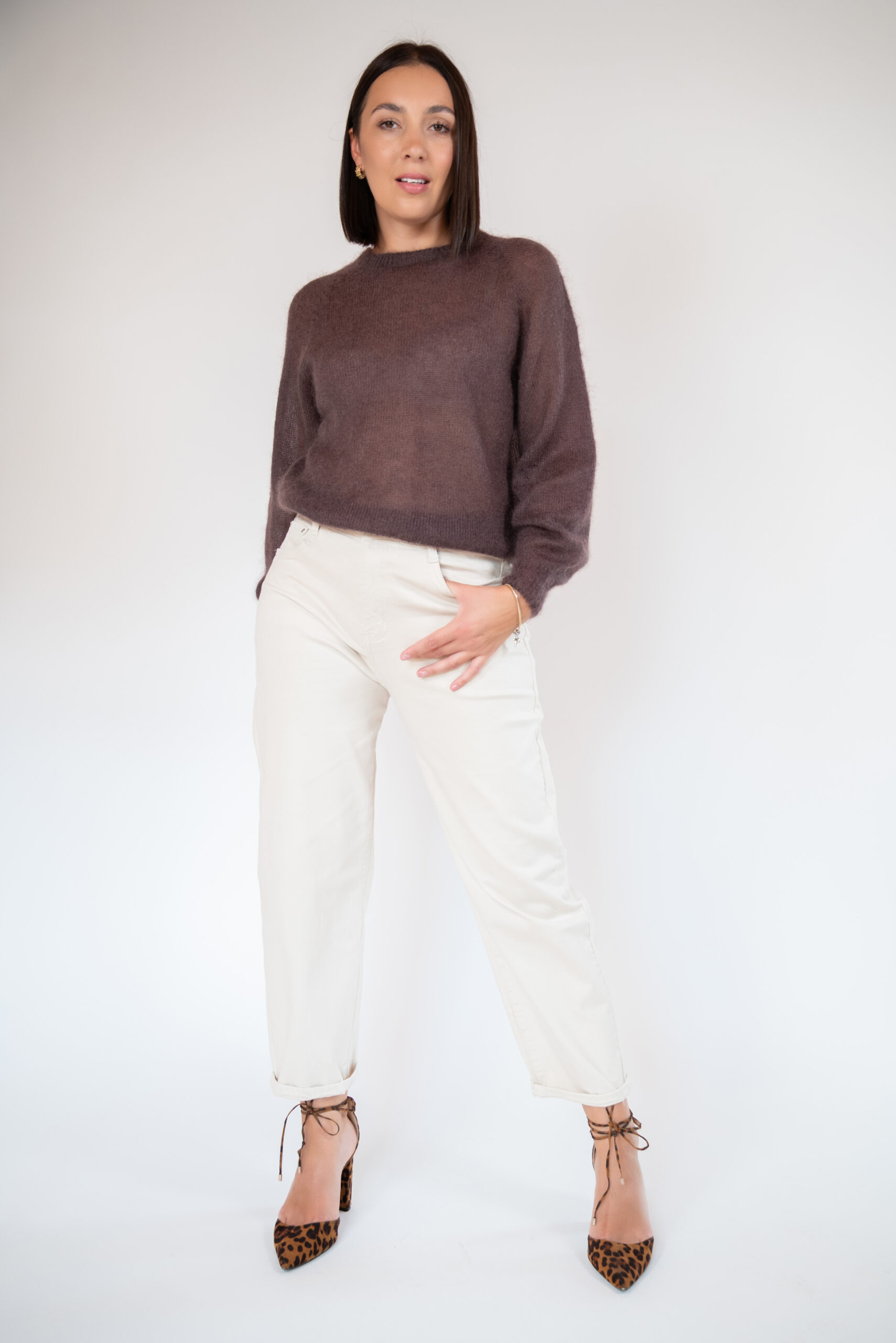 Sweter BELLY czekoladowy - obrazek 9