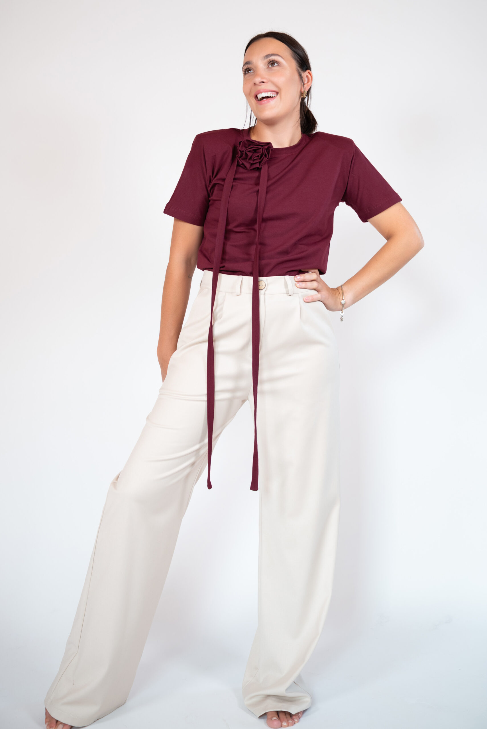 T-shirt ROSA bordowy - obrazek 6