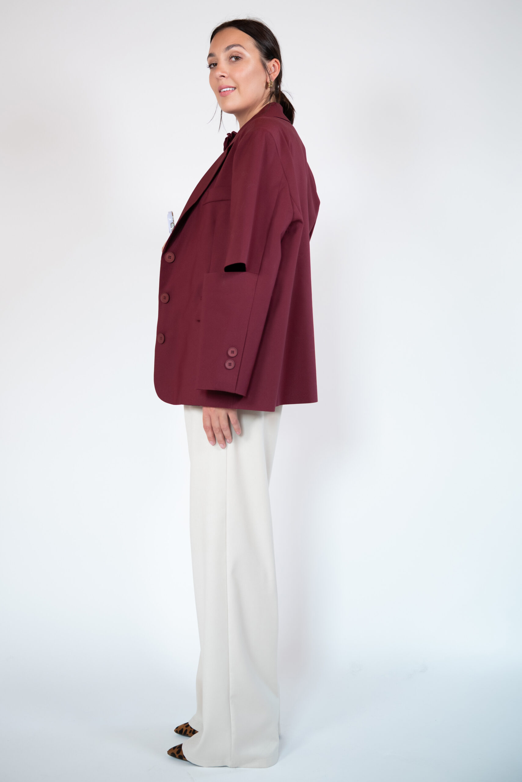 Marynarka LISA bordowa - obrazek 7