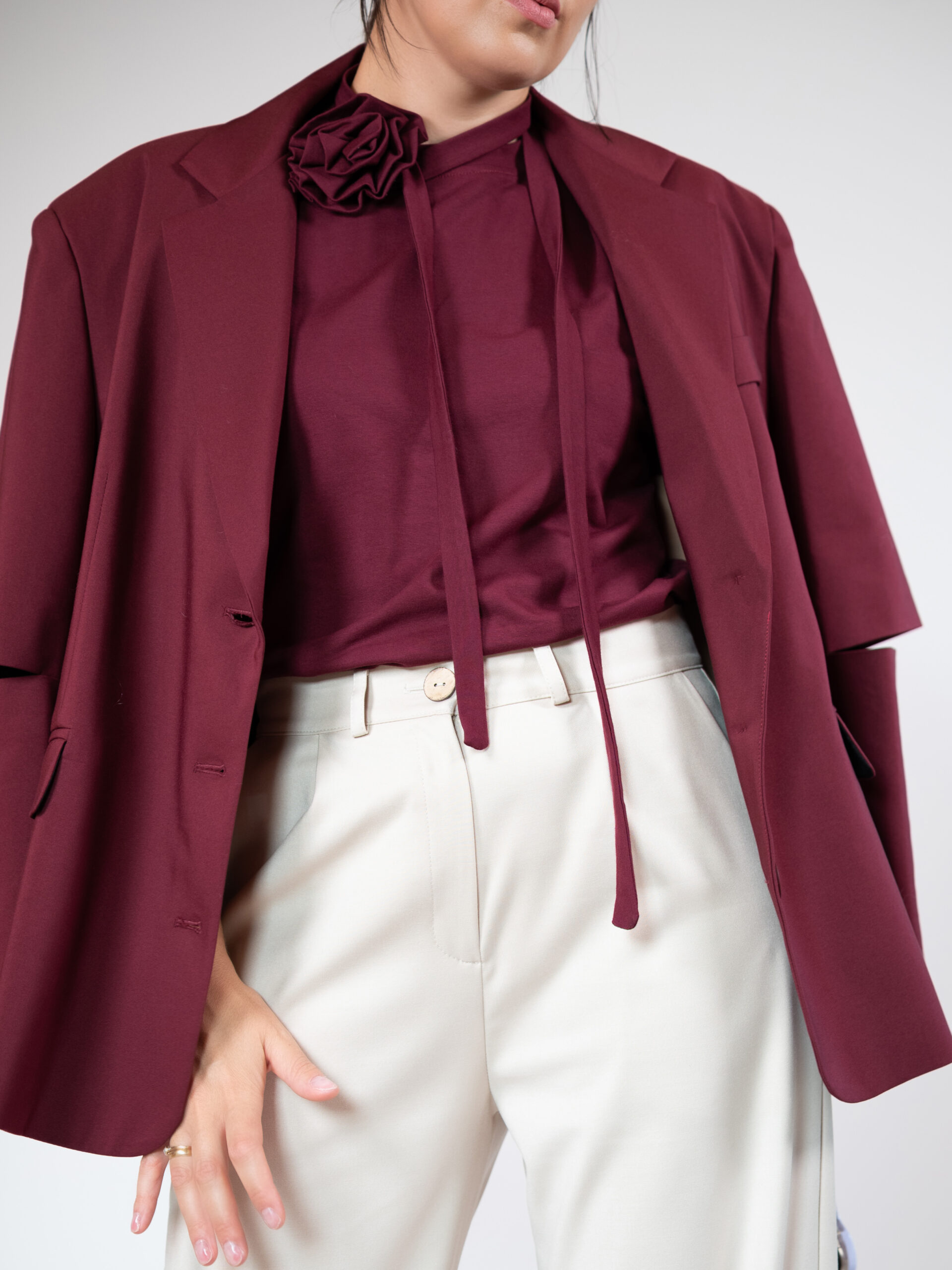 Marynarka LISA bordowa - obrazek 5