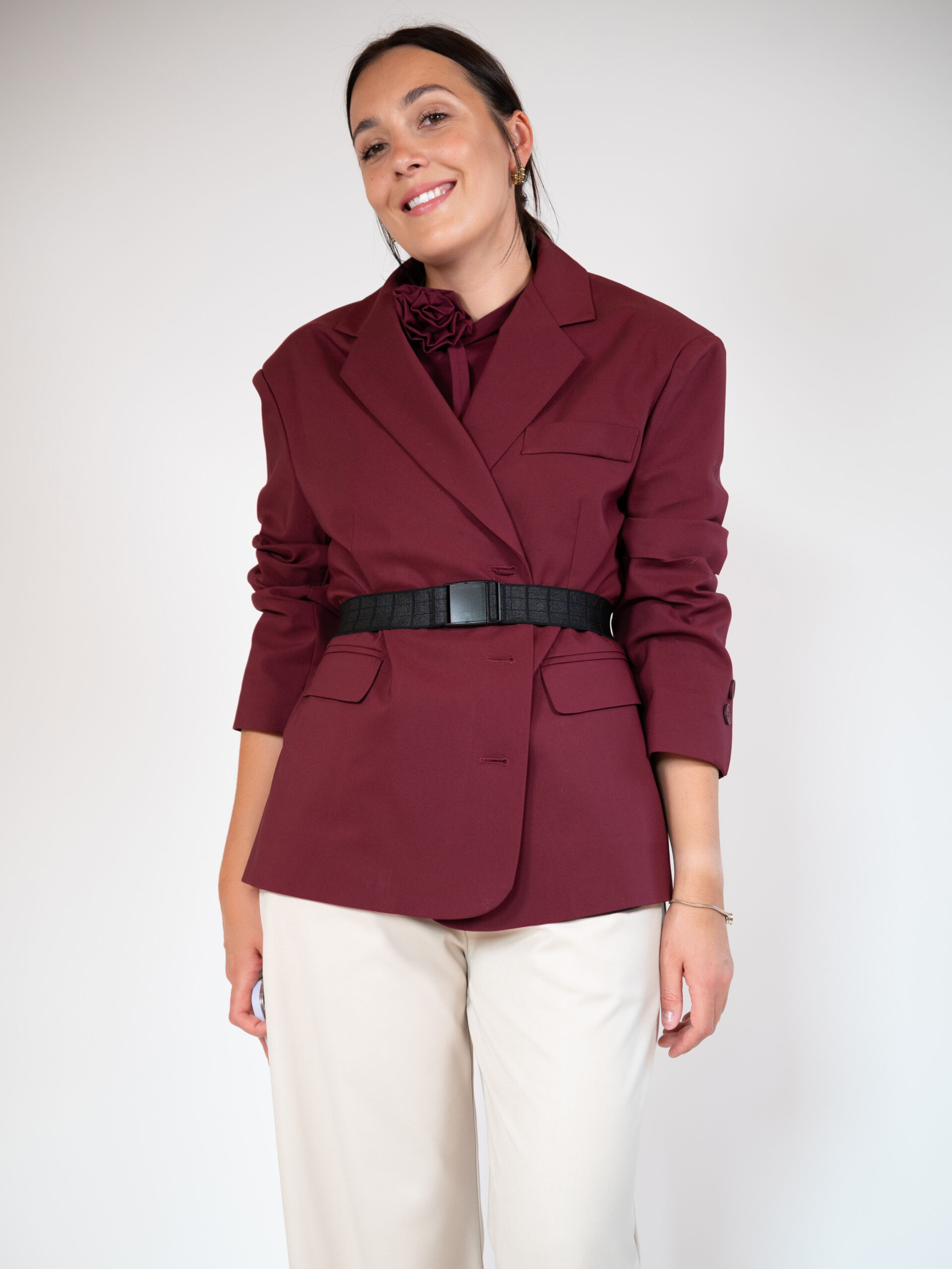 Marynarka LISA bordowa - obrazek 9