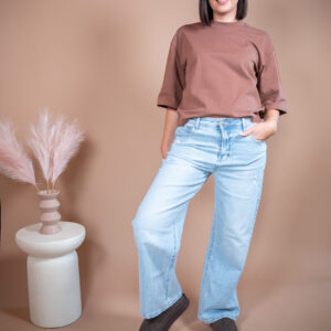 T-shirt Celeste cynamonowy