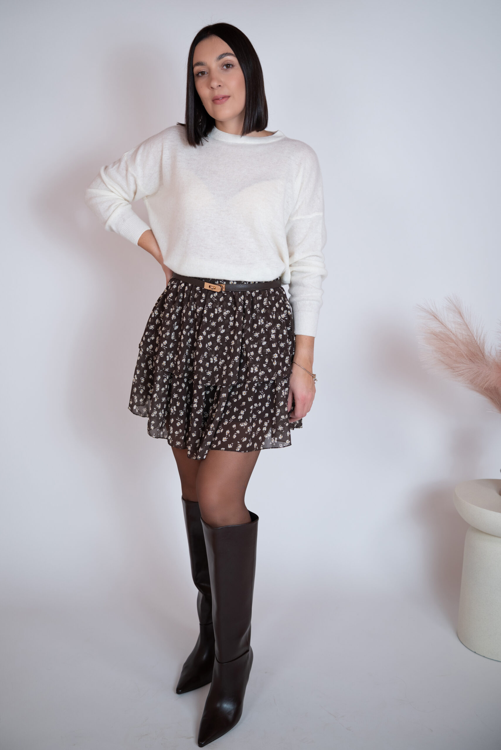 Spódniczka Fiesta czekoladowa - obrazek 2