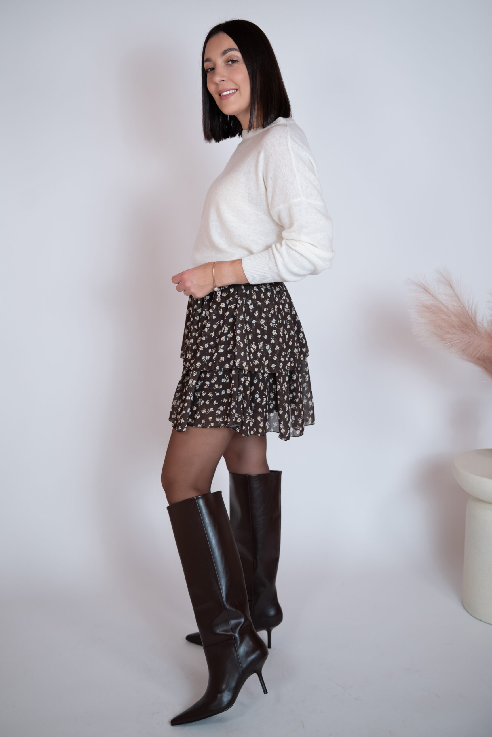 Spódniczka Fiesta czekoladowa - obrazek 5