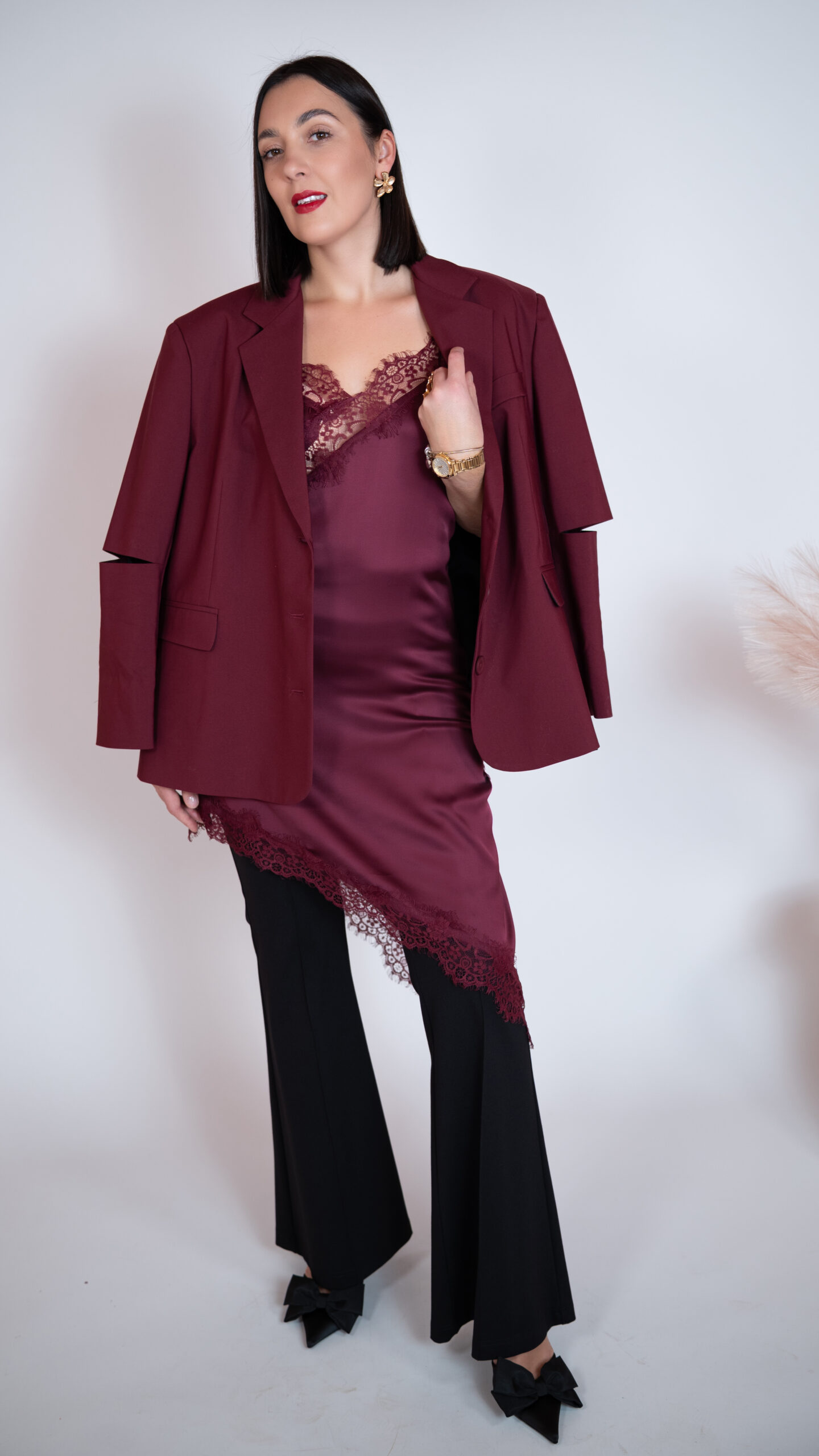 Sukienka Muse bordowa - obrazek 9