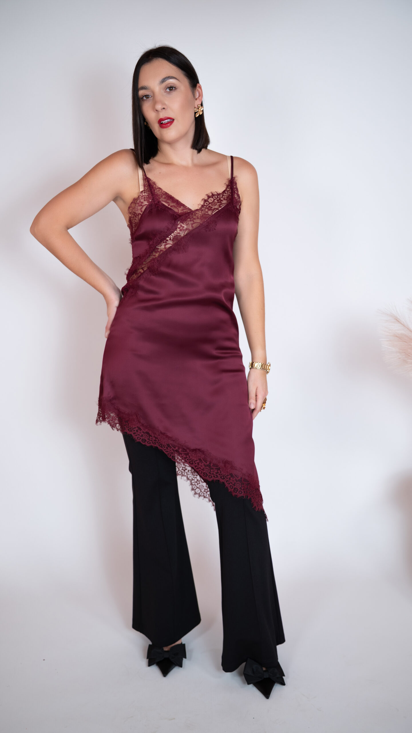 Sukienka Muse bordowa - obrazek 7