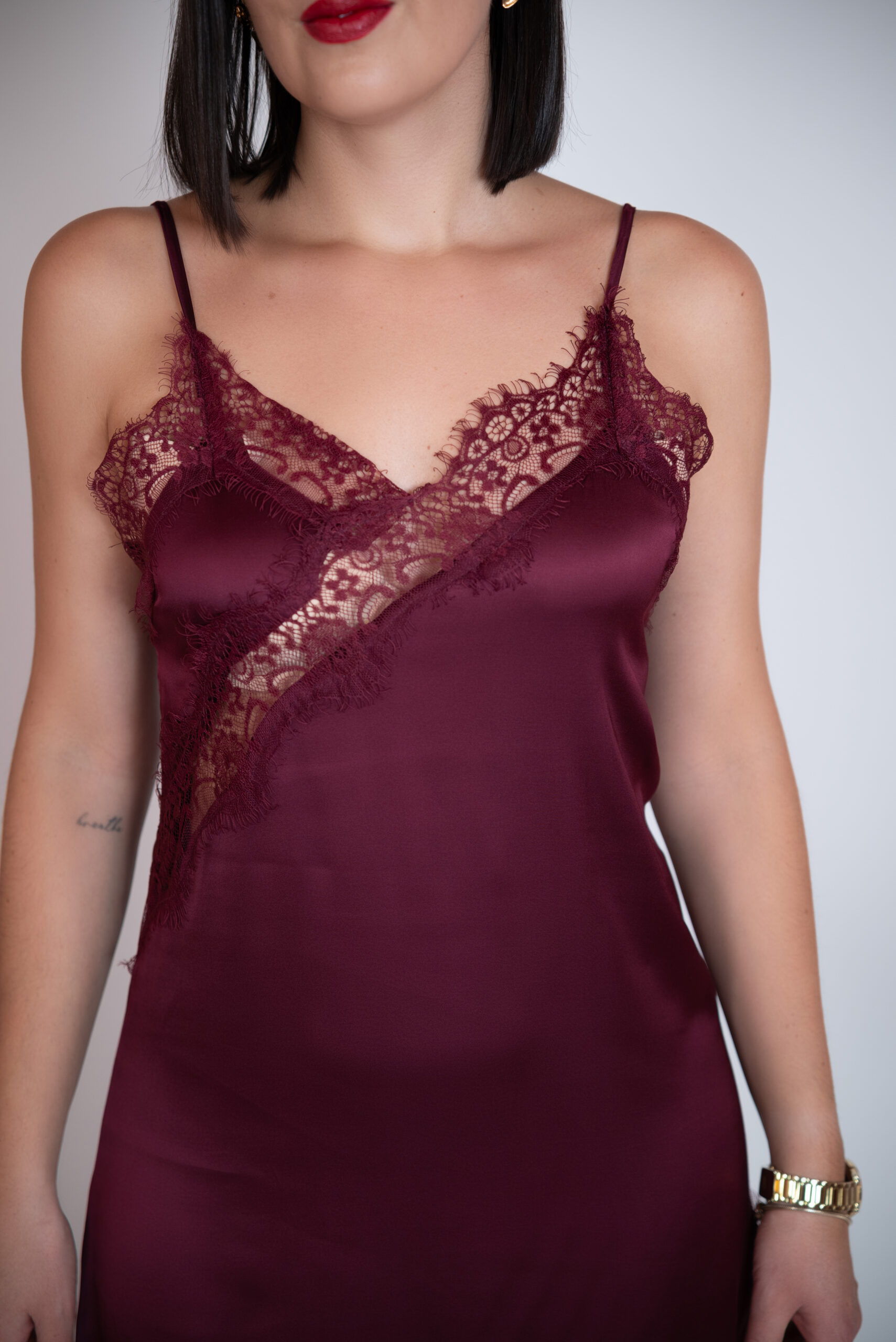 Sukienka Muse bordowa - obrazek 13