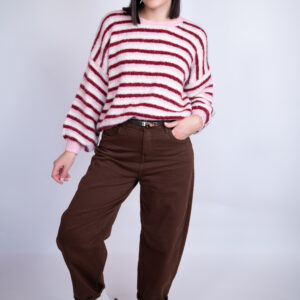 Jeansy Balloon ciemna czekolada