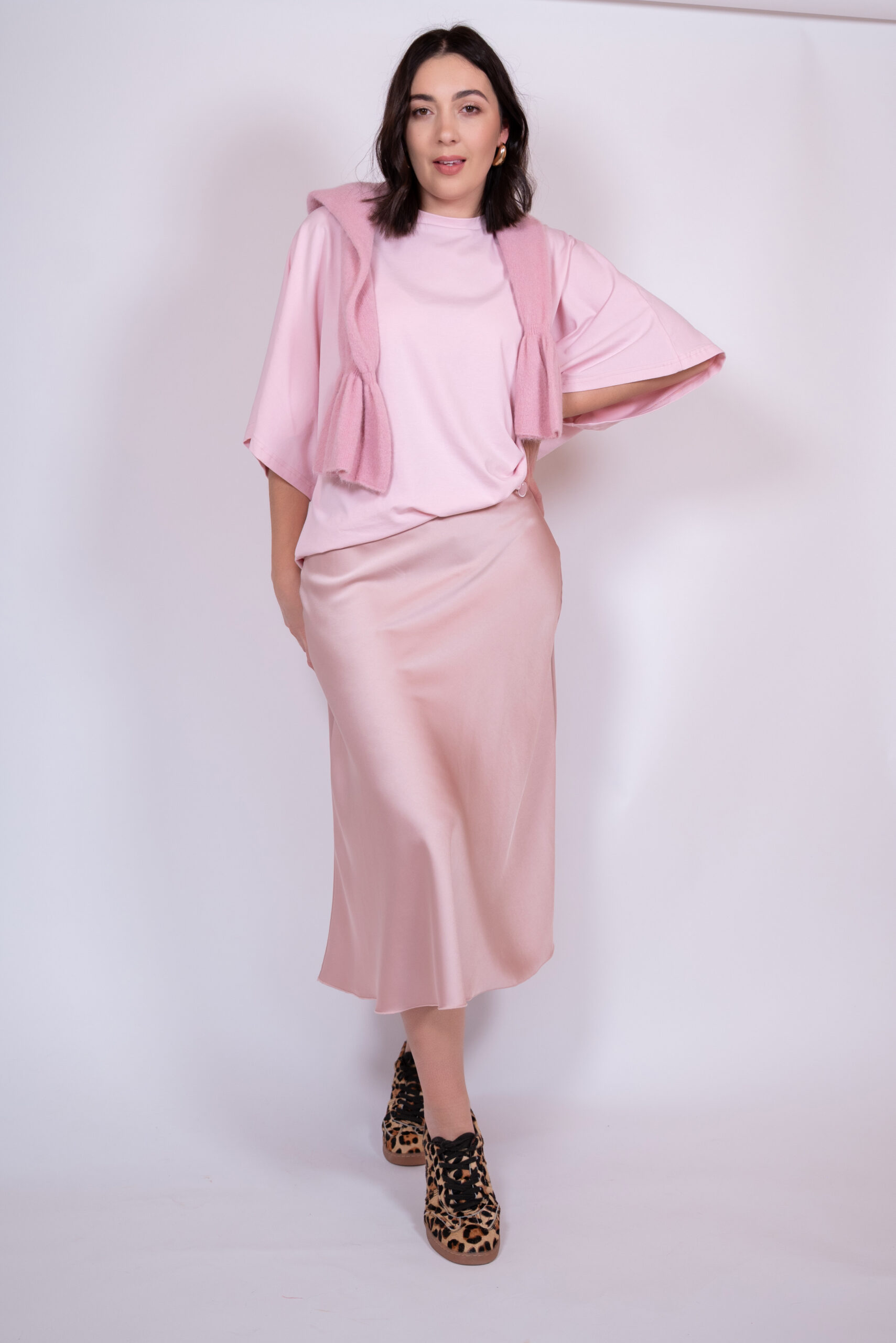 Spódnica Sana pudrowy róż - obrazek 5