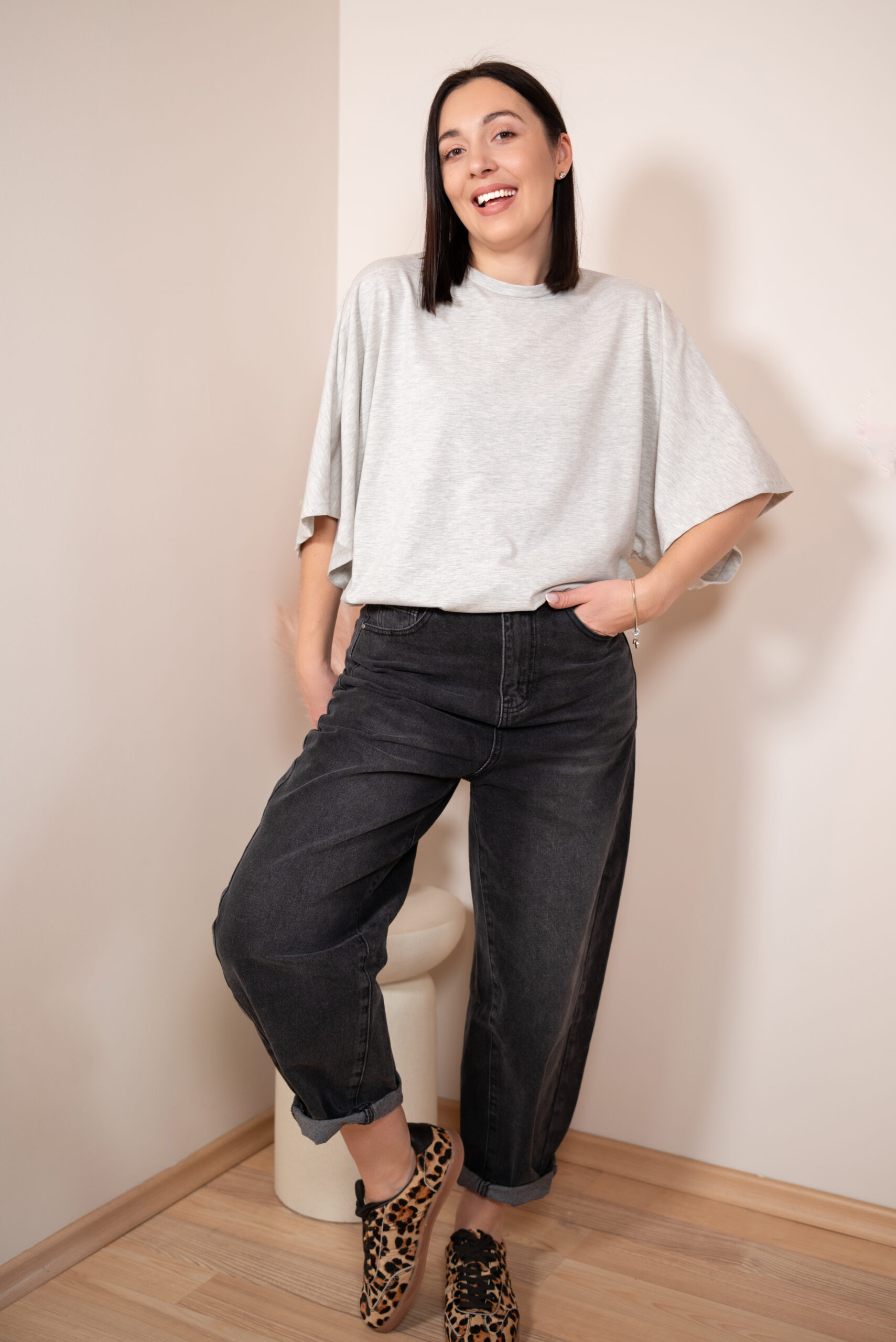 T-shirt Rosalie szary - obrazek 2