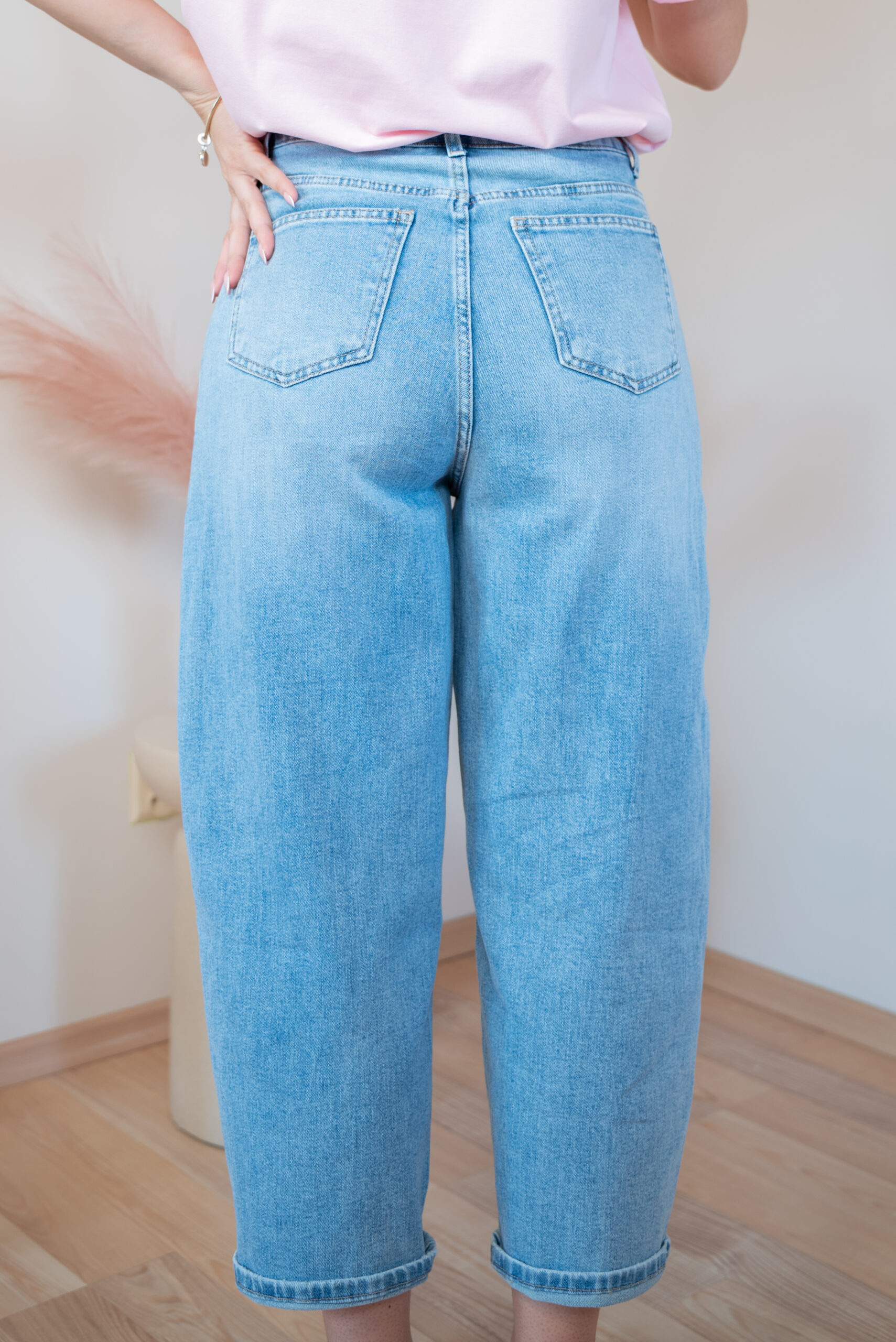 Jeansy Baloon light jeans - obrazek 7