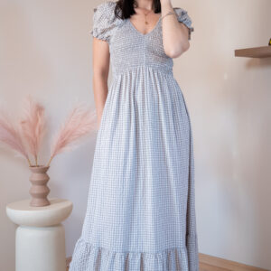 Sukienka Maxi w Kratkę Taylor